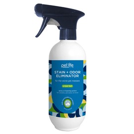 Pet Life Unlimited Pet Stain and Odor Remover Foaming Spray, Plant-Based Carpet Stain Remover - Urine Odor Eliminator Enzyme Cleaner - Juniper Leaf Scent - Made in The USA - 16 Ounce (Pack of 1)