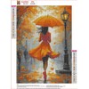 MXJSUA Umbrella Woman Diamond Painting Kits for Adults, 5D Autumn