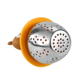 2pcs Silicone Tea Strainers for Loose Tea, Stainless Steel Tea Filter, Loose Leaf Tea Ball Infuser for Black Tea, Rooibos(Bear-Shaped)