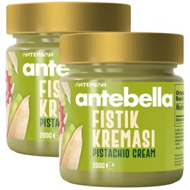 2 PACK X PUFAI Anthap Turkish Pistachio Cream with 30% pistachios, without palm oil, Antepsan Antebella 30% Pistachio Paste 200 grams