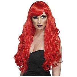KIRALOVE Wig - extensions - 70cm - long - synthetic - curly - cosplay excellent quality - anime - manga - one size - red color cosplay