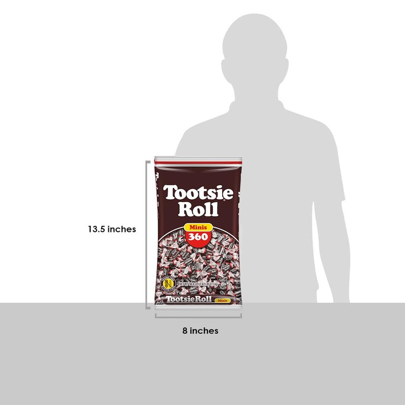 Tootsie Roll Midgees – Chewy Chocolate Gluten-Free Candy Minis –