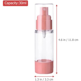 Kit de 4 Envases de Viaje para Cremas de 30ml y 15ml, Contenedores Cosméticos sin Aire de Material As, Fáciles de Llevar y Portátiles para Uso Diario y Viajes Color Aleatorio