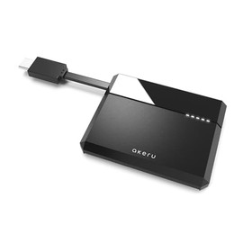 AKERU Lector de tarjetas CAC portátil USB C DOD Lector de tarjetas inteligentes militares tipo C, compatibilidad universal, para Mac/Windows con indic
