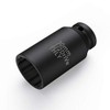 30mm Socket 1/2 Drive, Metric SAE 12-Point Deep Socket Set 1/2 Inch Impact Drive, CR-MO for Easy Removal of Axle Shaft Nuts (30MM)