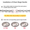Qrity 5 Pairs Bike Chain Links, Bicycle Chain Link Connector,