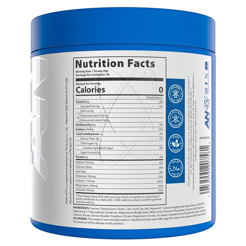 AN Performance Electrolyte Drink Mix | Zero Sugar Hydration Powder