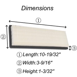 Arpisziv Cabin Air Filter AT359416 Replaces For J-ohn Deer 312GR 314G 316GR 317G 318D 318E 318G 319D 319E