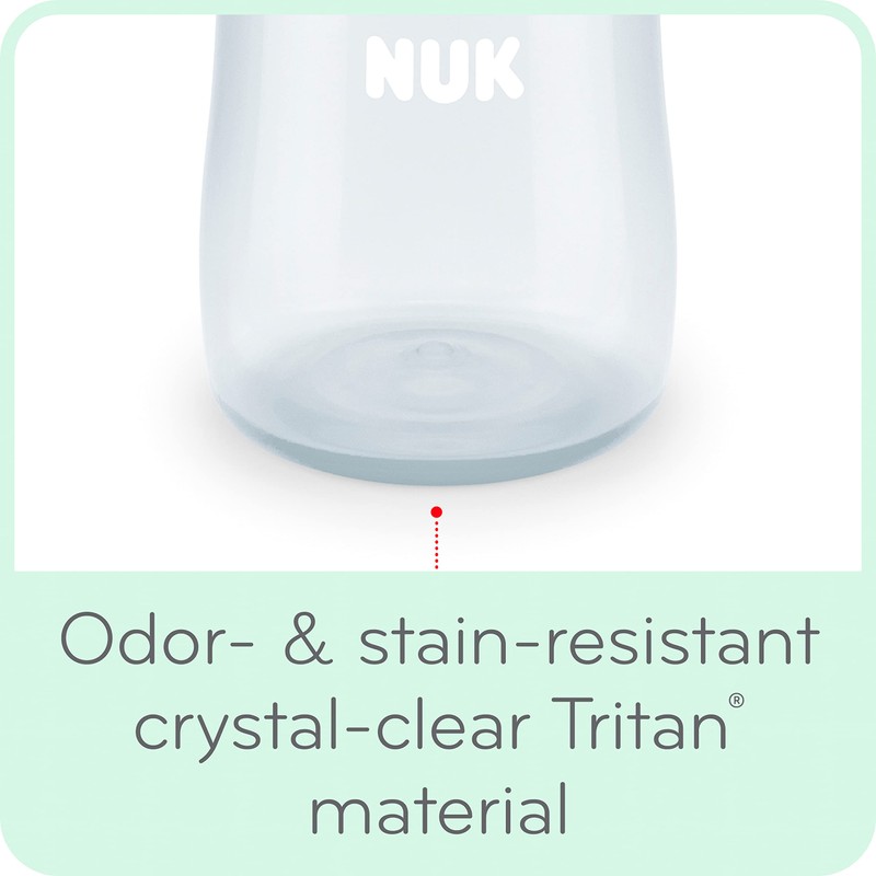 NUK Learner Cup, 10 Ounce, Tritan Gray Star – BPA
