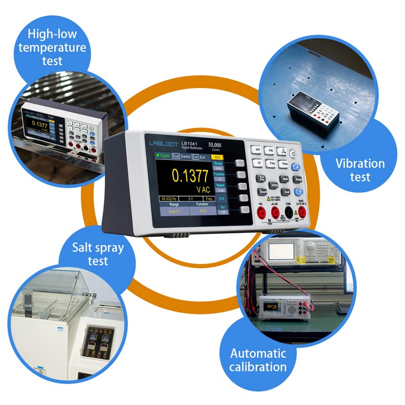 Labloot LB1041 Bench Digital Multimeter 55000 Counts DC/AC Voltmeter Ammeter