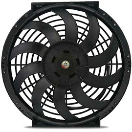 American Volt Upgraded 90 Watt Motor 12-13 Inch Automotive Engine Electric Radiator Cooling Fan 12 Volt Reversible High Performance Thermo Cooler Car Truck
