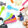 20 Pieces Plastic Colorful Measuring Cup Spoons for Kitchen Cooking