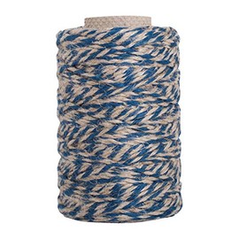 Redecker Flax Yarn, 82-Yards, Blue/Natural Color