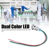 4 Sets PreWired Round LEDs Waterproof 2Color Indicator Light Common