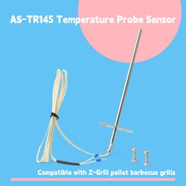 GLOXTED AS-TR145 Temperature Probe Sensor Compatible with Z-Grill 450A 450B 550A 550B 5502G 5502H Pellet Grill RTD with Screw Nut Replacement Parts Replace ZG-RTD-1