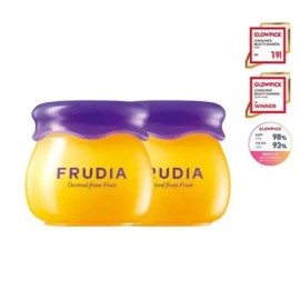Hurdia 블루베리 하이드레이팅 허니 립밤 2개 세트 Blueberry Hydrating Honey Lip Balm 2-Piece Set