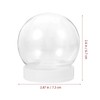 EXCEART 10pcs Keepsake Display Case Keepsake Globe Empty Water Globes