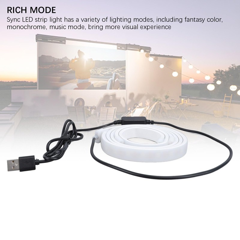 Bewinner RGB Monitor Backlight LED Strip with Screen Sync, USB
