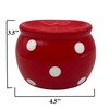 ACK Red Polka Dots Scouring Brillo Pad Holder, Ceramic Hand