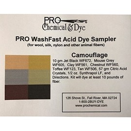 WashFast Camouflage Acid Dye Sampler
