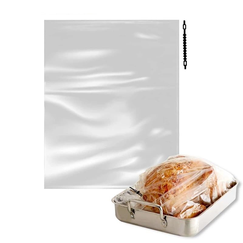 Roasting Bags for Oven with Ties 30pcs (38 x 25cm)