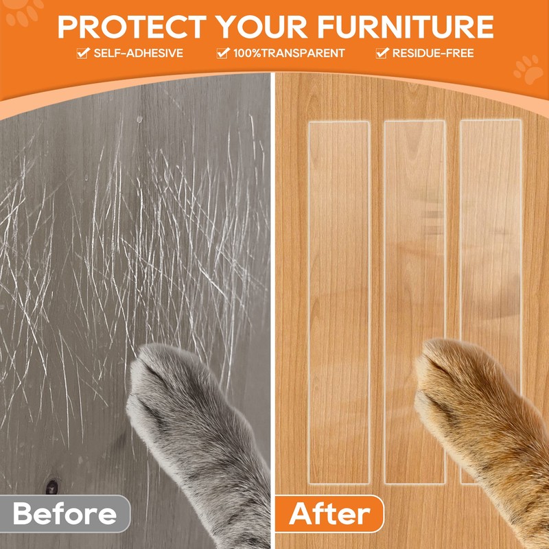 Door Protector from Dog Scratching, Window Sill Protector, Clear Sided