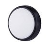 Luceco LED Eco Mini Round Outdoor Bulkhead Light,Black/White,16 cm/5.5 W