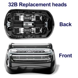 32B Series 3 Replacement Head, compatible with Braun electric shavers: 3000s, 3010s, 3020s, 3030s, 3040s, 3050cc, 3070cc, 3080s, 3090cc, 320, 330, 340, 350cc