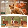 VOOPEAK Trail Camera Solar Powered, Dual Lens 60MP 4K 30FPS