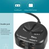 Peakloong Two Mute Switch Training Adapter Dual RJ9 Sockets to