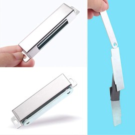 YUQI® Strong Magnetic Catch, Stainless Steel Magnetic Catch Latch, Door Clasp, Magnetic Door Catch for Furniture Door, Cupboard Cupboard (2 Pack)