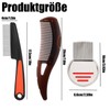 Pack of 3 dandruff comb, lice comb, human lice comb,