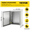 VEVOR NEMA Steel Enclosure, 16 x 12 x 8'' NEMA