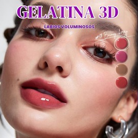 Minimeli Water Bomb Lip Gloss, Brillo Labial Hidratante efecto jugoso, Voluminizador y No Pegajoso, con Aceites Vegetales, 2g (01 CHERRY ELÁSTICA)