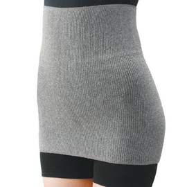 Vivielbo 4803 Binchotan Self-Containing Belly Wrap, Gray, Free