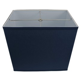 FenchelShades.com Rectangle Lamp Shade 9"x14" Top, 9"x14" Bottom, 13" Height (Navy Blue)