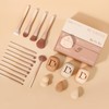 DUcare Makeup Brushes 14Pcs Coffee Series Makeup Brush set with