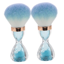 Outanaya 2pcs Beauty Tools Set Design Nail Brush Soft Cleaning for Nails Makeup Large Head Brush Portable for Anytime Use