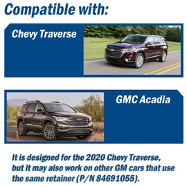 OZXC Rear Sliding Moonroof Cover Latch, Sunroof Lock - GM F Retainer 84691055, Compatible with Chevy Traverse, GMC Acadia