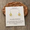 Philip Jones November Birthstone Drop Earrings Created with Topaz Zircondia®