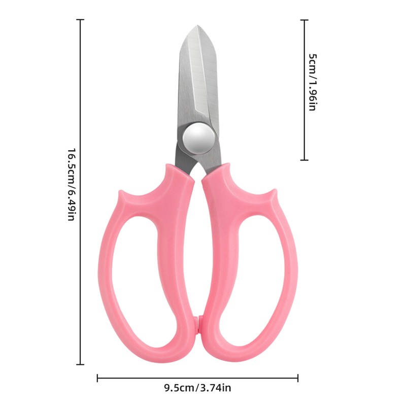 10 Piece Garden Flower Scissors, Sharp Stainless Steel Floral Shears,