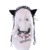 Kawaii-Story C-12-6 Black White Gothic Lolita Maid Cat Ears Headband