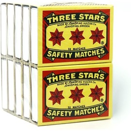 Three Stars Swedish Safety Matches - 100 Pack