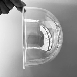 OwlCat 6.9 Inch Indoor Outdoor CCTV Replacement Acrylic Clear Dome Cover Security Surveillance Dome Camera Housing for High Speed Dome PTZ IP Cameras