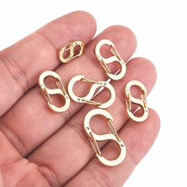 Generic Lobster Clasp Necklace Shortener & Extender | Easy to Use | Versatile Stainless Steel Clasps & Closures in Gold & Silver | for Jewelry Repair & Creation | 11.5x6.5 mm (0.45x0.26 inches) GOLD