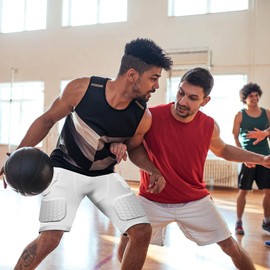 Men's Padded Compression Pants Protector for Football Protection for Hip Butt and Tailbone- Protective Padded Shorts for Snowboards- 3D Hip Pads Butt Pads Crash Pads Snowboarding Gear -XL