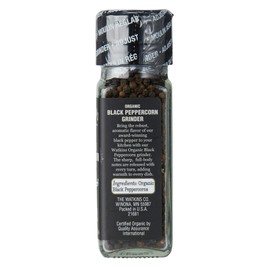 Watkins Organic Black Peppercorn Grinder, 2.6 Ounce, 3 Count