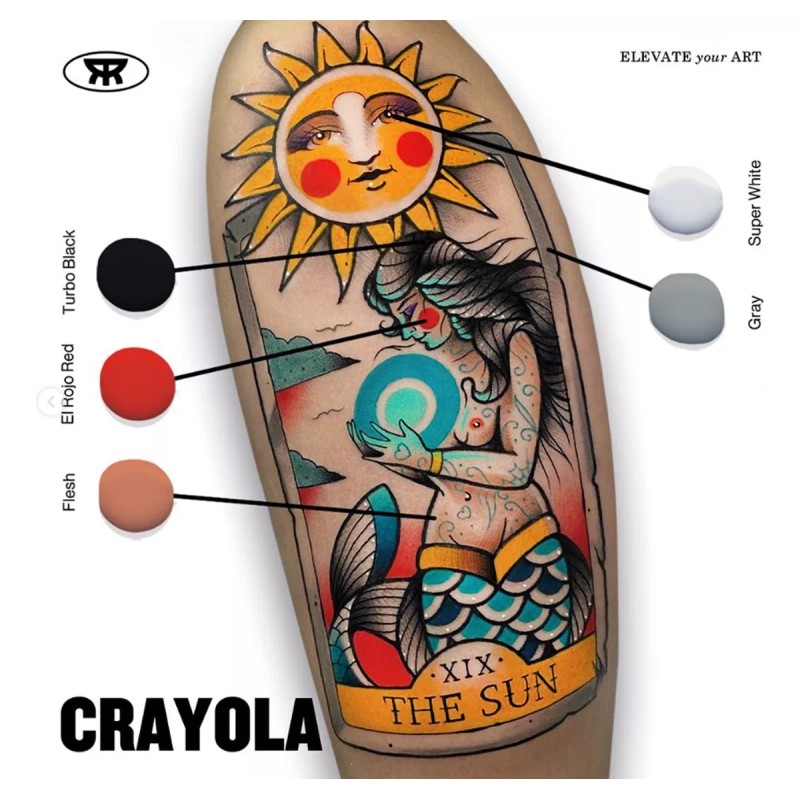 RADIANT COLORS Tinta Profesional Para Tatuar Radiant Gray 1oz Tattoo