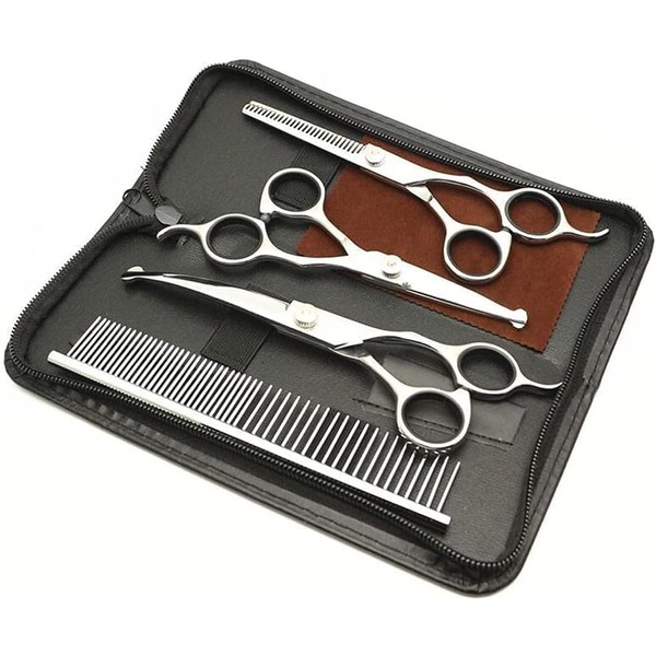 5 in1 Dog Grooming Scissors Kit,Professional Pet Grooming Scissors with