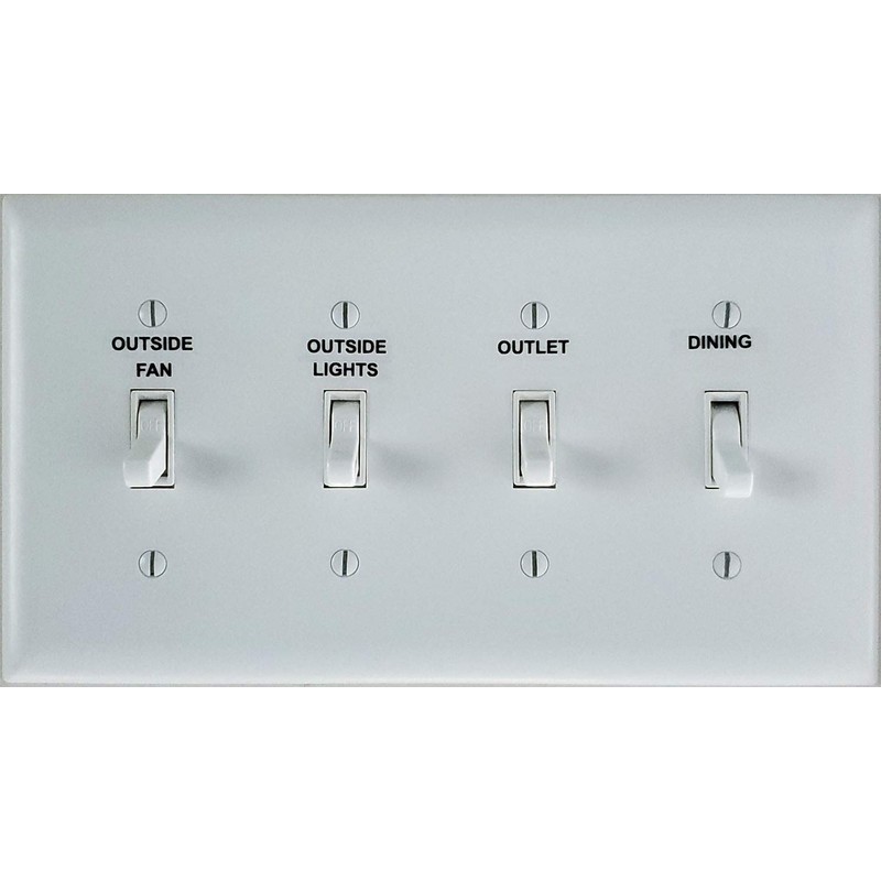 Light Switch Labels - Transparent Switch Identifier System for Organizing